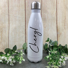 Load image into Gallery viewer, Personalised White Water Bottle