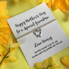 Load image into Gallery viewer, Happy Mothers Day To A Special Grandma - Personalised Beaded Bracelet-4-The Persnickety Co