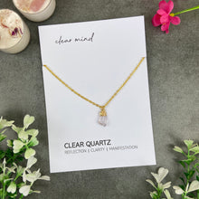 Load image into Gallery viewer, Dainty Crystal Necklace - Clear Quartz-The Persnickety Co
