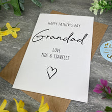 Load image into Gallery viewer, Personalised Happy Father's Day Grandad Card