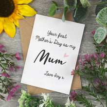 Load image into Gallery viewer, First Mother's Day Personalised Card