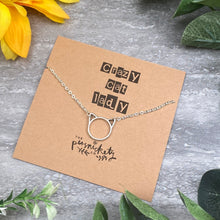 Load image into Gallery viewer, Silver Cat Necklace - Crazy Cat Lady