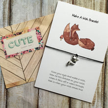 Load image into Gallery viewer, Fox Illustration Wish Bracelet-The Persnickety Co