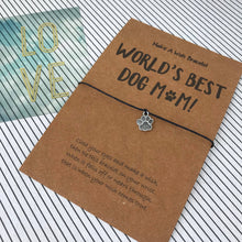 Load image into Gallery viewer, World's Best Dog Mum Wish Bracelet-5-The Persnickety Co