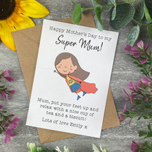 Load image into Gallery viewer, Mother's Day Super Mum Card