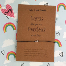 Load image into Gallery viewer, Nanas Like You Are Precious And Few Wish Bracelet-2-The Persnickety Co