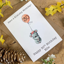 Load image into Gallery viewer, KOALAty Birthday - Personalised Card-3-The Persnickety Co