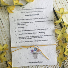 Load image into Gallery viewer, Nursery Teacher Wish Bracelet on Plantable Seed Card