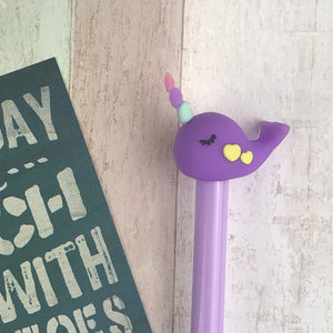 Cute Narwhal Gel Pen-5-The Persnickety Co