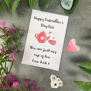 You Are Just My Cup Of Tea Valentine's Day Tea Envelope