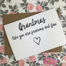 Load image into Gallery viewer, Mother's Day Card Grandmas Like You Are Precious And Few-3-The Persnickety Co