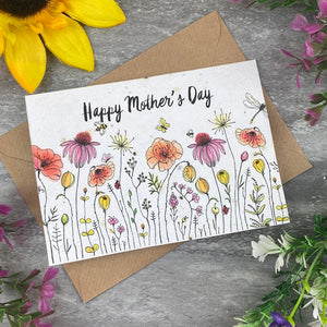 Happy Mothers Day Plantable Seed Card