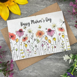 Happy Mothers Day Plantable Seed Card