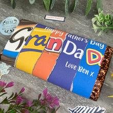 Load image into Gallery viewer, Happy Father's Day Grandad Personalised Chocolate Bar