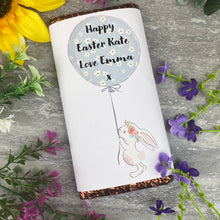 Load image into Gallery viewer, Cute Easter Bunny Personalised Chocolate Bar