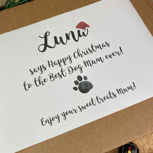 Load image into Gallery viewer, Personalised Christmas Dog Mum/Dad - Sweet Box