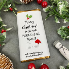 Load image into Gallery viewer, Merry Christmas Purrfect Cat Mum - Christmas Chocolate Bar