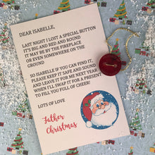 Load image into Gallery viewer, Personalised Santa's Lost Button-4-The Persnickety Co