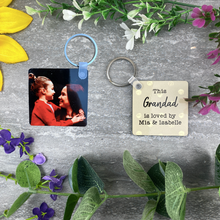 Load image into Gallery viewer, This Grandad Is Loved By Photo Keyring
