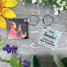 Load image into Gallery viewer, This Grandad Is Loved By Photo Keyring-The Persnickety Co