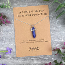Load image into Gallery viewer, Crystal Necklace  - A Little Wish For Peace And Protection