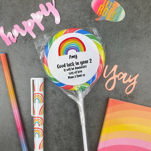 Personalised Good Luck in year Giant Lollipop