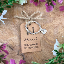 Load image into Gallery viewer, Cute Bridesmaid Beaded Ring With Initial-9-The Persnickety Co