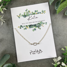 Load image into Gallery viewer, Bridesmaid Proposal Gift - Knot Necklace