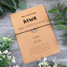 Load image into Gallery viewer, RAWR- Dinosaur Wish Bracelet