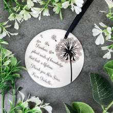 Load image into Gallery viewer, Personalised Teacher Hanging Decoration-5-The Persnickety Co