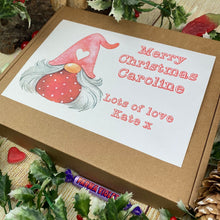 Load image into Gallery viewer, Personalised Christmas Gnome Sweet Box