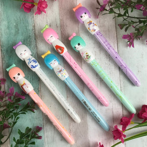 Japanese Doll Gel Pen-6-The Persnickety Co