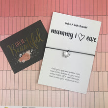 Load image into Gallery viewer, Mummy I Love Ewe Wish Bracelet-4-The Persnickety Co