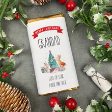 Load image into Gallery viewer, Merry Christmas Grandad - Personalised Chocolate Bar