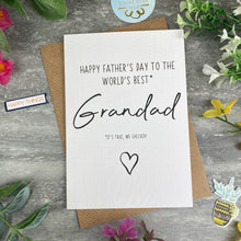Load image into Gallery viewer, World's Best Grandad Father's Day Card