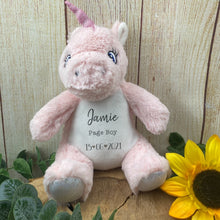 Load image into Gallery viewer, Personalised 'Page Boy' White Bear Soft Toy