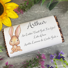 Load image into Gallery viewer, Easter Rabbit Personalised Chocolate Bar