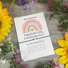 Load image into Gallery viewer, Happy Mother's Day To The Best Nana Ever Wish Bracelet
