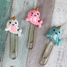 Load image into Gallery viewer, Narwhal Paper Clip-9-The Persnickety Co