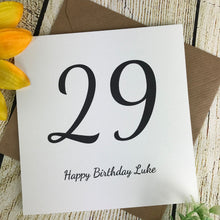 Load image into Gallery viewer, Personalised Age Card-3-The Persnickety Co