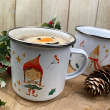 Load image into Gallery viewer, Elf Girl Personalised Enamel Mug-3-The Persnickety Co