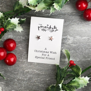 A Christmas Wish For A Special Friend - Star Earrings-4-The Persnickety Co
