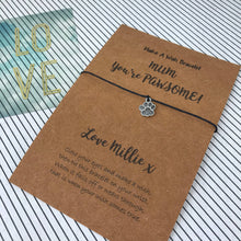 Load image into Gallery viewer, Mum You're Pawsome Personalised Bracelet-4-The Persnickety Co