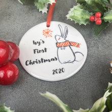 Load image into Gallery viewer, Personalised First Christmas Hanging Decoration-3-The Persnickety Co