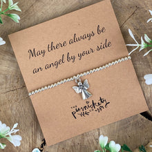 Load image into Gallery viewer, May There Always Be An Angel By Your Side Beaded Bracelet-5-The Persnickety Co