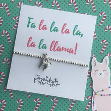 Load image into Gallery viewer, Fa la la la la la la llama Bracelet-6-The Persnickety Co