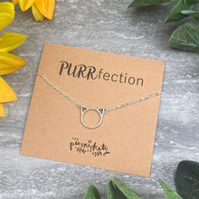 Load image into Gallery viewer, Silver Cat Necklace - Purrfection