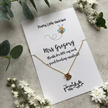Load image into Gallery viewer, Thanks For BEE-ing Such A Great Teacher / Teaching Assistant Bee Necklace-7-The Persnickety Co