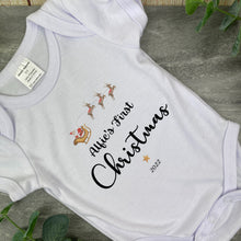 Load image into Gallery viewer, Personalised First Christmas Bib and Vest