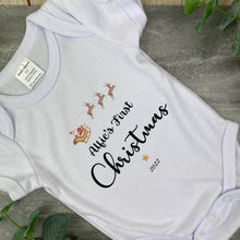 Load image into Gallery viewer, Personalised First Christmas Bib and Vest
